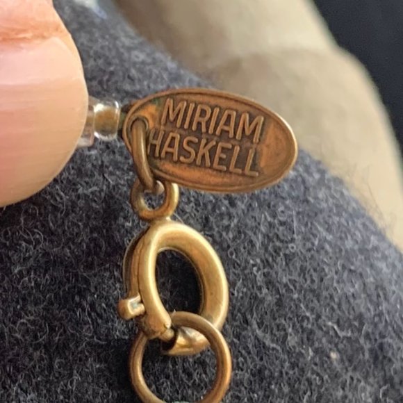 Miriam Haskell Signed Vintage Necklace - Picture 3 of 10